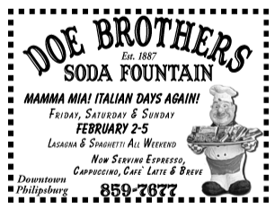February 01, 2007 Doe Brothers Old–Fashioned Soda Fountain
									<br />
									Page xx
									  ♦  
									4"W x 3"H<br />
									30# Newsprint