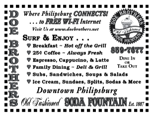 June 07, 2007 Doe Brothers Old–Fashioned Soda Fountain
									<br />
									Page xx
									  ♦  
									4"W x 3"H<br />
									30# Newsprint