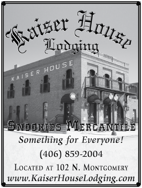 2013 Kaiser House Lodging & Snookies Mercantile
									<br />
									Page xx
									  ♦  
									7½"W x 10"H<br />
									50# Book Paper