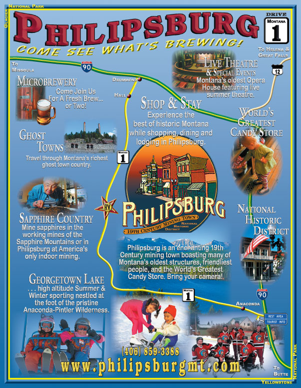 2013 101+ Things to Do in Southwest Montana
									<br />
									Inside Front Cover
									  ♦  
									8⅜"W x 10¾"H<br />
									100# Coated Text Stock