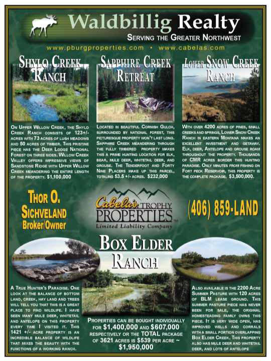 November 2005 Montana Land Magazine
									<br />
									Page 05
									  ♦  
									7¼"W x 9¾"H<br />
									100# Coated Text Stock