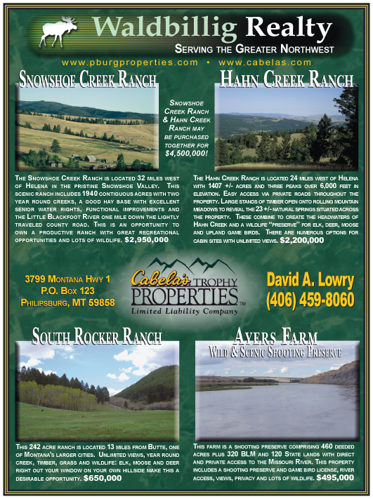 November 2005 Montana Land Magazine
									<br />
									Page 06
									  ♦  
									7¼"W x 9¾"H<br />
									100# Coated Text Stock