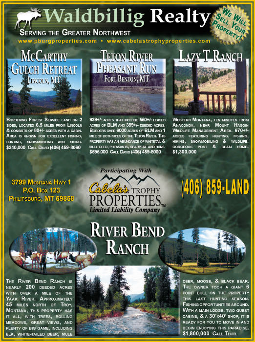 May 2006 Montana Land Magazine
									<br />
									Page 05
									  ♦  
									7¼"W x 9¾"H<br />
									100# Coated Text Stock