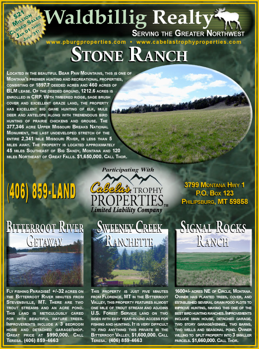 August 2006 Montana Land Magazine
									<br />
									Page 04
									  ♦  
									7¼"W x 9¾"H<br />
									100# Coated Text Stock