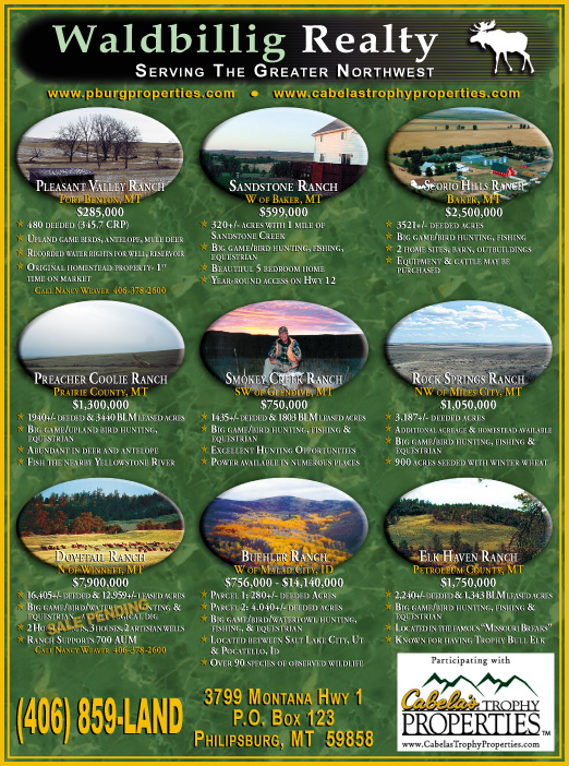 February 2007 Montana Land Magazine
									<br />
									Page 04
									  ♦  
									7¼"W x 9¾"H<br />
									100# Coated Text Stock