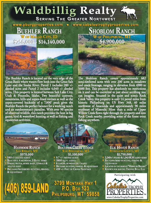 April 2007 Montana Land Magazine
									<br />
									Page 05
									  ♦  
									7¼"W x 9¾"H<br />
									100# Coated Text Stock