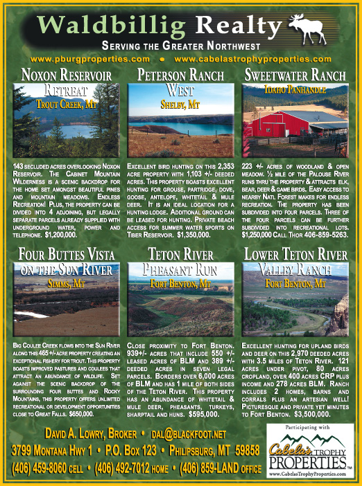 April 2007 Montana Land Magazine
									<br />
									Page 08
									  ♦  
									7¼"W x 9¾"H<br />
									100# Coated Text Stock