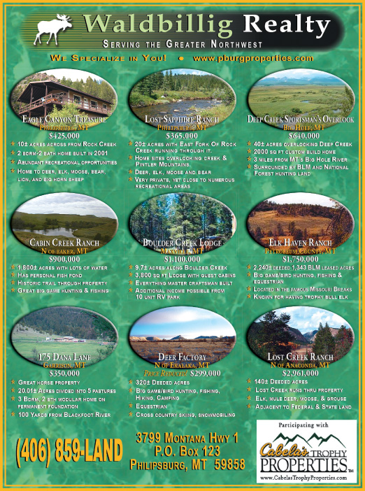 August 2007 Montana Land Magazine
									<br />
									Page 04
									  ♦  
									7¼"W x 9¾"H<br />
									100# Coated Text Stock