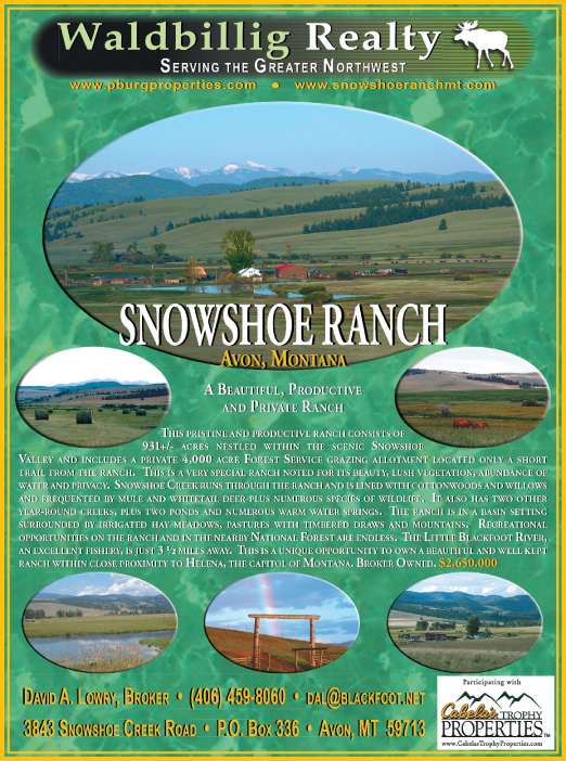 August 2007 Montana Land Magazine
									<br />
									Page 05
									  ♦  
									7¼"W x 9¾"H<br />
									100# Coated Text Stock
