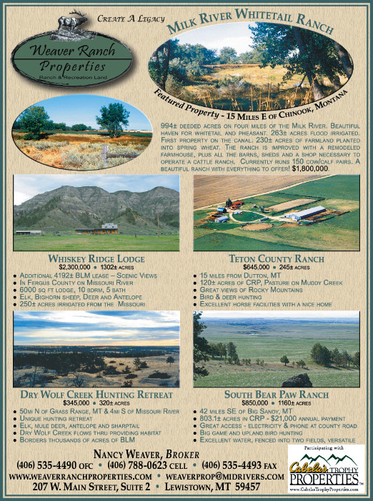April 2008 Montana Land Magazine
									<br />
									Page 08
									  ♦  
									7¼"W x 9¾"H<br />
									100# Coated Text Stock