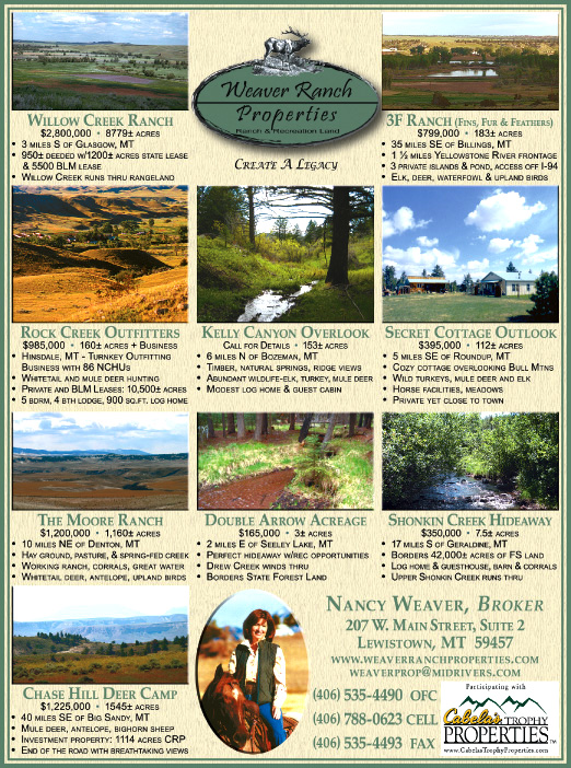 August 2008 Montana Land Magazine
									<br />
									Page 06
									  ♦  
									7¼"W x 9¾"H<br />
									100# Coated Text Stock