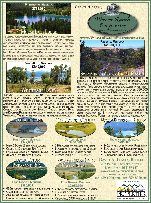 October 2008 Montana Land Magazine
									<br />
									Page 07
									  ♦  
									7¼"W x 9¾"H<br />
									100# Coated Text Stock