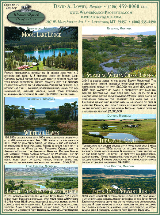 December 2008 Montana Land Magazine
									<br />
									Page 07
									  ♦  
									7¼"W x 9¾"H<br />
									100# Coated Text Stock