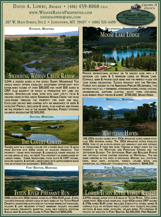February 2009 Montana Land Magazine
									<br />
									Page 07
									  ♦  
									7¼"W x 9¾"H<br />
									100# Coated Text Stock