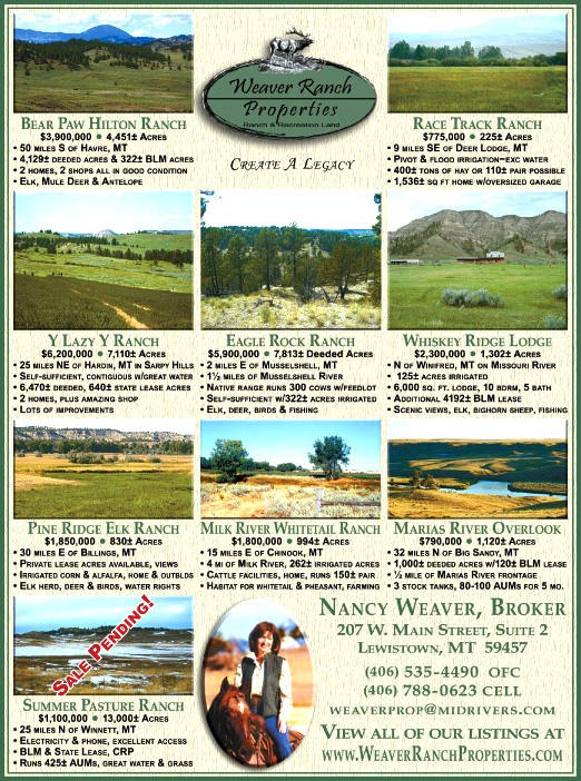 June 2009 Montana Land Magazine
									<br />
									Page 06
									  ♦  
									7¼"W x 9¾"H<br />
									100# Coated Text Stock
