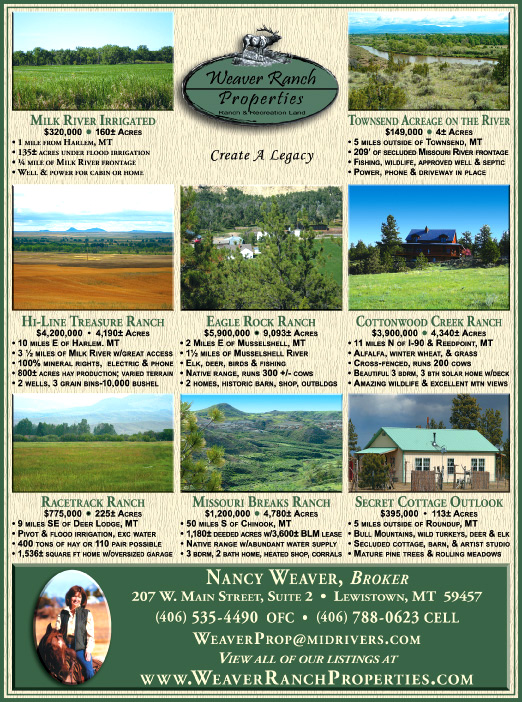 October 2009 Montana Land Magazine
									<br />
									Page 06
									  ♦  
									7¼"W x 9¾"H<br />
									100# Coated Text Stock