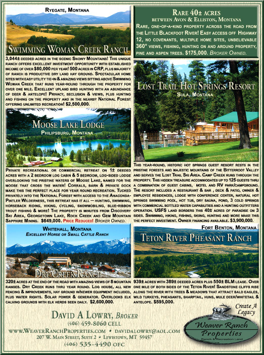 February 2010 Montana Land Magazine
									<br />
									Page 07
									  ♦  
									7¼"W x 9¾"H<br />
									100# Coated Text Stock